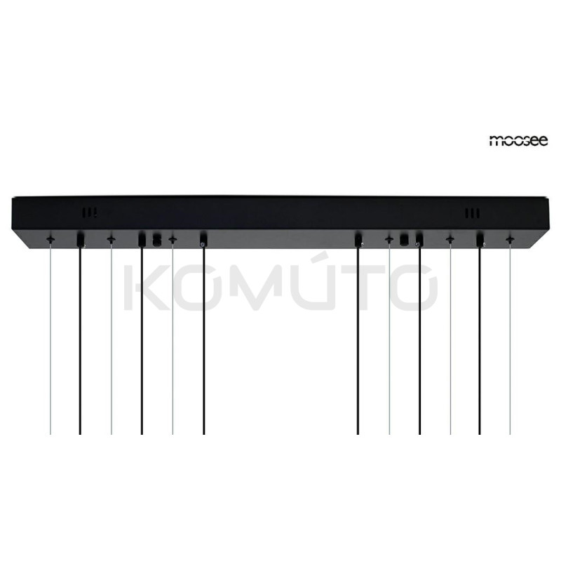 Lampa wisząca geometryczna led CIRCULO Six czarna