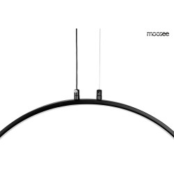 Czarna Lampa geometryczna pionowa led CIRCULO 60 czarny okrąg Czarna Lampa geometryczna pionowa led CIRCULO 60 czarny okrąg