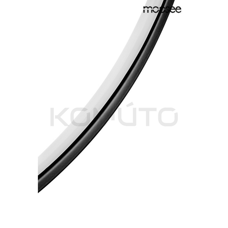 Lampa wisząca okrąg obręcz led CIRCULO 80 czarna