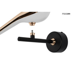 Kinkiet glamour BIRD ptaszek złoty słowik na gałązce