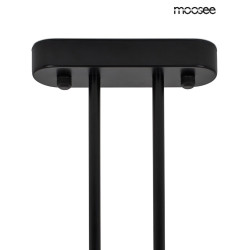 Nowoczesna Lampa wisząca ALURE TWIN 120 pozioma czarna nad stół Nowoczesna Lampa wisząca ALURE TWIN 120 pozioma czarna nad stół