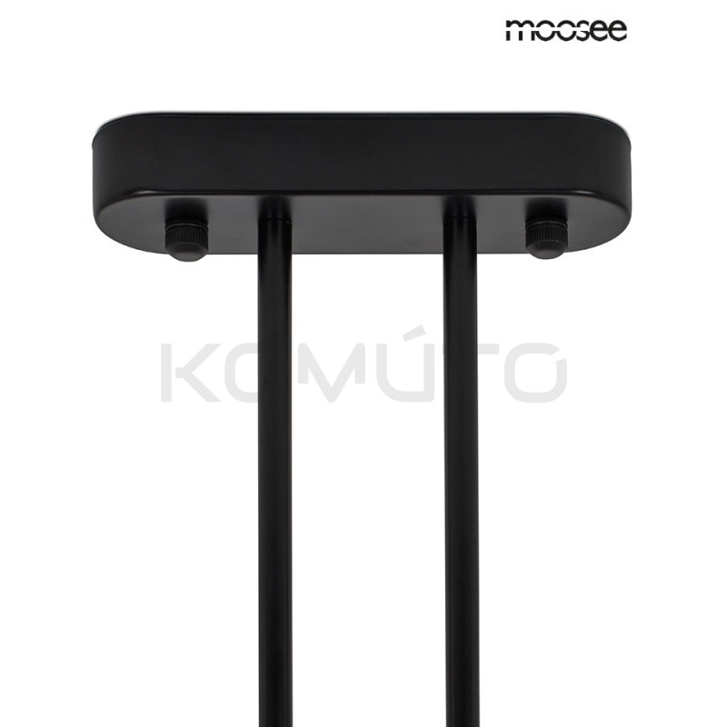 Nowoczesna Lampa wisząca ALURE TWIN 120 pozioma czarna nad stół Nowoczesna Lampa wisząca ALURE TWIN 120 pozioma czarna nad stół