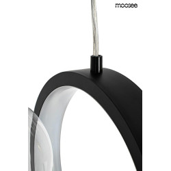 Nowoczesna  czarna Lampa wisząca ALURE Line 90 szklane klosze Nowoczesna  czarna Lampa wisząca ALURE Line 90 szklane klosze