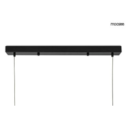 Nowoczesna  czarna Lampa wisząca ALURE Line 90 szklane klosze Nowoczesna  czarna Lampa wisząca ALURE Line 90 szklane klosze