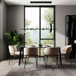 Długa Lampa wisząca ALURE Line 120 nad długi stół nad wyspę Długa Lampa wisząca ALURE Line 120 nad długi stół nad wyspę