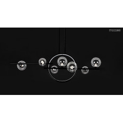 Nowoczesna Lampa wisząca ALURE LINE TWIN 90 pozioma czarna Nowoczesna Lampa wisząca ALURE LINE TWIN 90 pozioma czarna