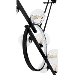 Nowoczesna Lampa wisząca ALURE LINE TWIN 90 pozioma czarna Nowoczesna Lampa wisząca ALURE LINE TWIN 90 pozioma czarna