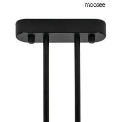 Nowoczesna Lampa wisząca ALURE LINE TWIN 90 pozioma czarna Nowoczesna Lampa wisząca ALURE LINE TWIN 90 pozioma czarna