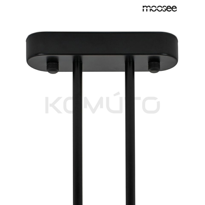 Nowoczesna Lampa wisząca ALURE LINE TWIN 90 pozioma czarna Nowoczesna Lampa wisząca ALURE LINE TWIN 90 pozioma czarna