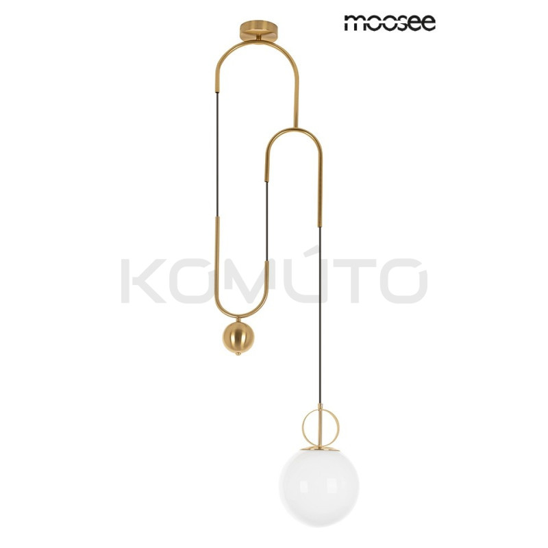 Asymetryczna Lampa wisząca Lift złota – elegancja i luksus