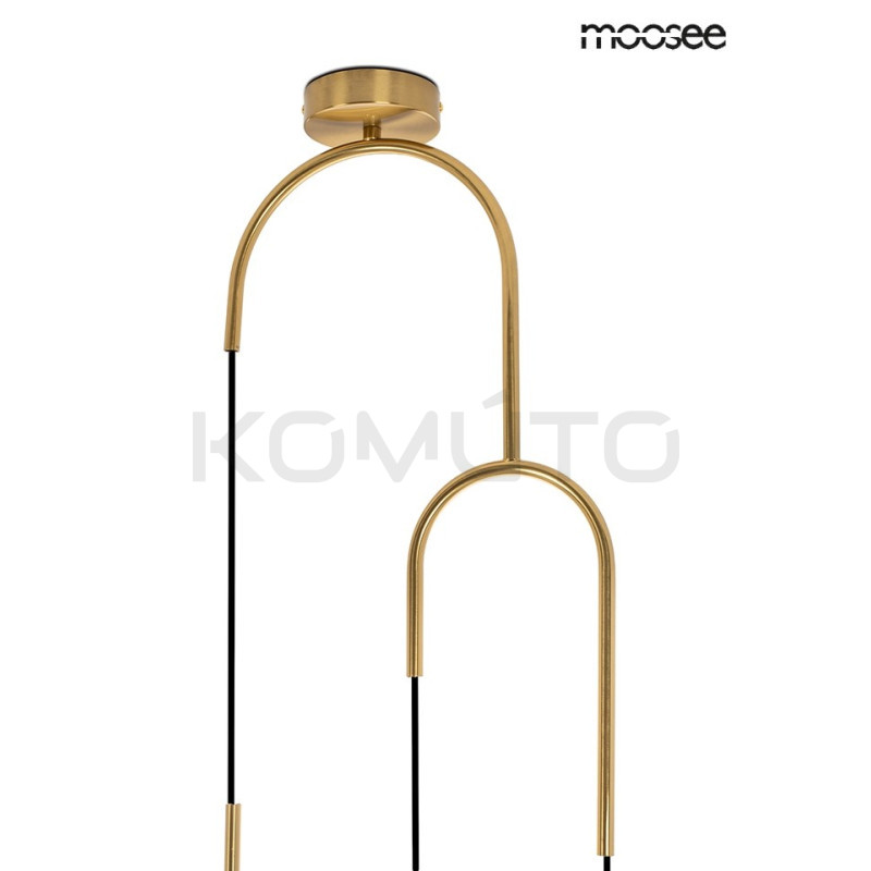 Asymetryczna Lampa wisząca Lift złota – elegancja i luksus