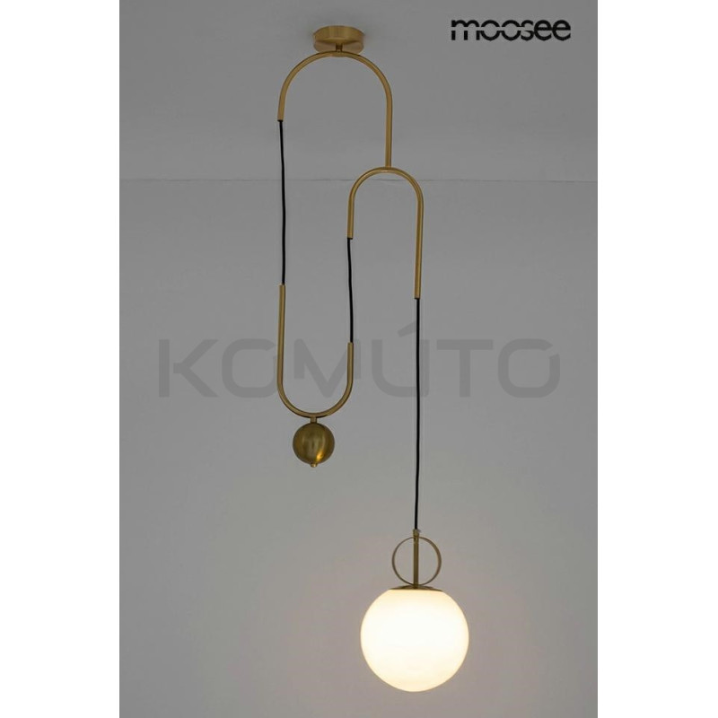 Asymetryczna Lampa wisząca Lift złota – elegancja i luksus