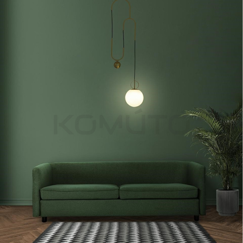 Asymetryczna Lampa wisząca Lift złota – elegancja i luksus