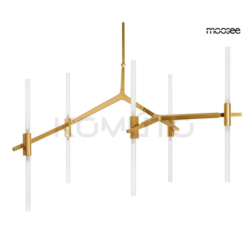 Lampa Wisząca glamour Candelabr 10 złota nowoczesna