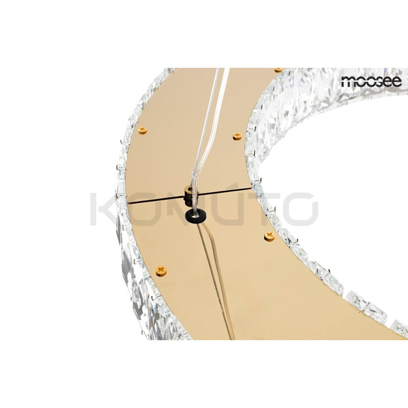 Lampa ALLISIA 80 – kryształowy blask i złoty akcent Lampa ALLISIA 80 – kryształowy blask i złoty akcent