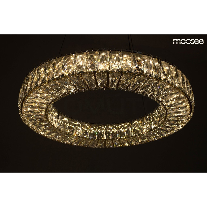 Lampa ALLISIA 80 – kryształowy blask i złoty akcent Lampa ALLISIA 80 – kryształowy blask i złoty akcent