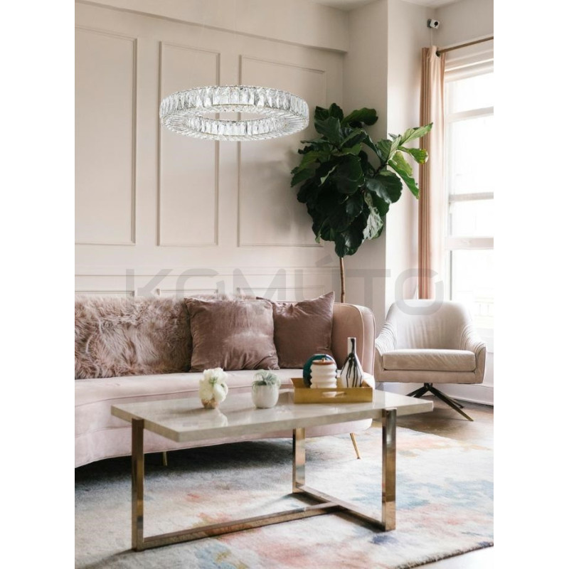 Lampa ALLISIA 80 – kryształowy blask i złoty akcent Lampa ALLISIA 80 – kryształowy blask i złoty akcent