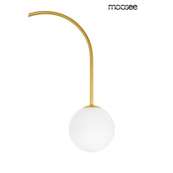 Lampa wisząca glamour NERI złota białe klosze do salonu Lampa wisząca glamour NERI złota białe klosze do salonu