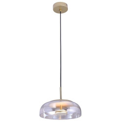 Lampa Wisząca Przezroczysta Eden Disco Złota