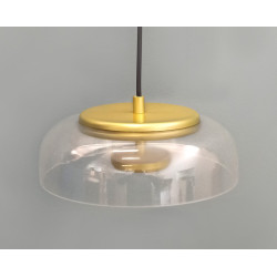 Lampa Wisząca Przezroczysta Eden Disco Złota do kuchni 