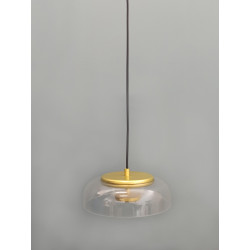 Lampa Wisząca Przezroczysta Eden Disco Złota do kuchni 