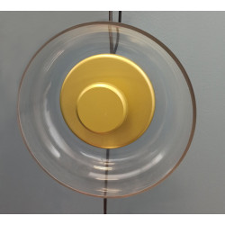 Lampa Wisząca Przezroczysta Eden Disco Złota do kuchni 