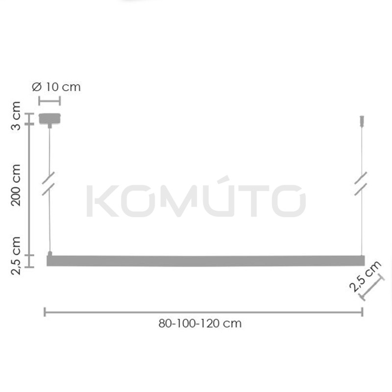 Lampa wisząca glamour Beam 100 nad stół Lampa wisząca glamour Beam 100 nad stół