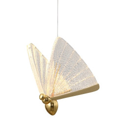 Lampa wisząca glamour Bee motyl 1 LED złota nowoczesna Lampa wisząca glamour Bee motyl 1 LED złota nowoczesna