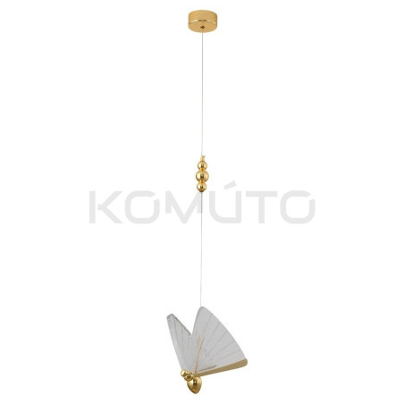 Lampa wisząca glamour Bee motyl 1 LED złota nowoczesna