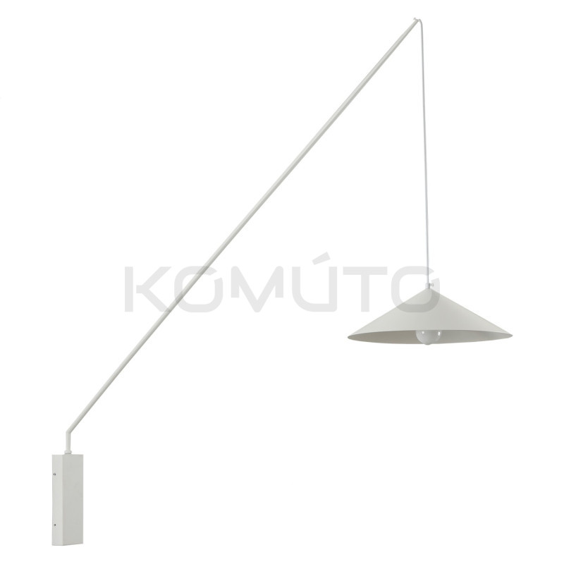 Nowoczesny Kinkiet Swing regulowana z wysięgnikiem czarny biały Nowoczesny Kinkiet Swing regulowana z wysięgnikiem czarny biały