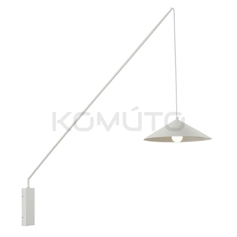 Nowoczesny Kinkiet Swing regulowana z wysięgnikiem czarny biały Nowoczesny Kinkiet Swing regulowana z wysięgnikiem czarny biały