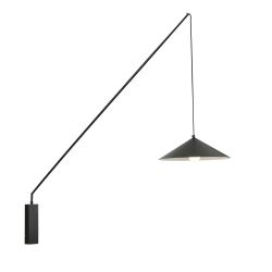 Nowoczesny Kinkiet Swing regulowana z wysięgnikiem czarny biały Nowoczesny Kinkiet Swing regulowana z wysięgnikiem czarny biały