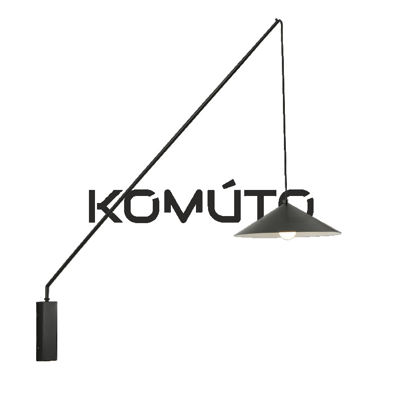 Nowoczesny Kinkiet Swing regulowana z wysięgnikiem czarny biały Nowoczesny Kinkiet Swing regulowana z wysięgnikiem czarny biały