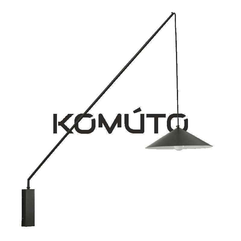 Nowoczesny Kinkiet Swing regulowana z wysięgnikiem czarny biały Nowoczesny Kinkiet Swing regulowana z wysięgnikiem czarny biały