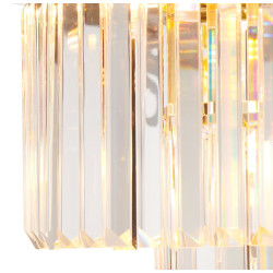 Plafon glamour SPLENDORE ZŁOTY 50 kryształowy do salonu