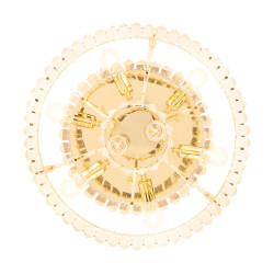 Plafon glamour SPLENDORE ZŁOTY 50 kryształowy do salonu