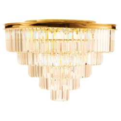 Plafon glamour SPLENDORE ZŁOTY 80 kryształowy duży