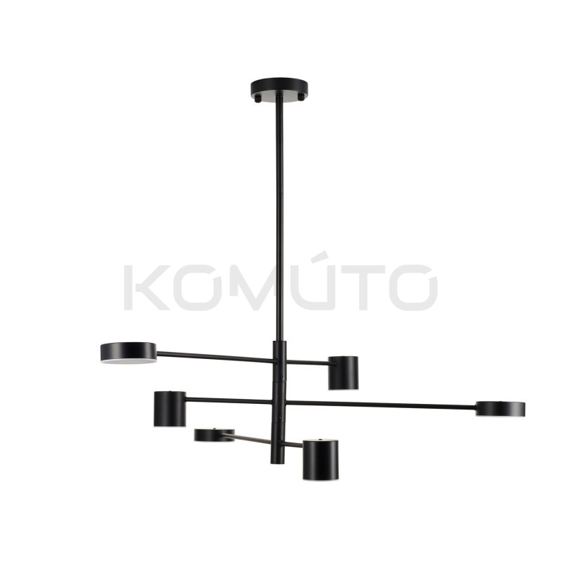 LAMPA WISZĄCA geometryczna  CLEX  6 czarna 100 LAMPA WISZĄCA geometryczna  CLEX  6 czarna 100