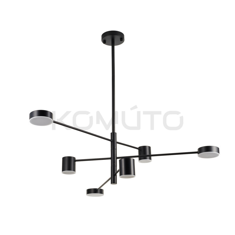 LAMPA WISZĄCA geometryczna  CLEX  6 czarna 100