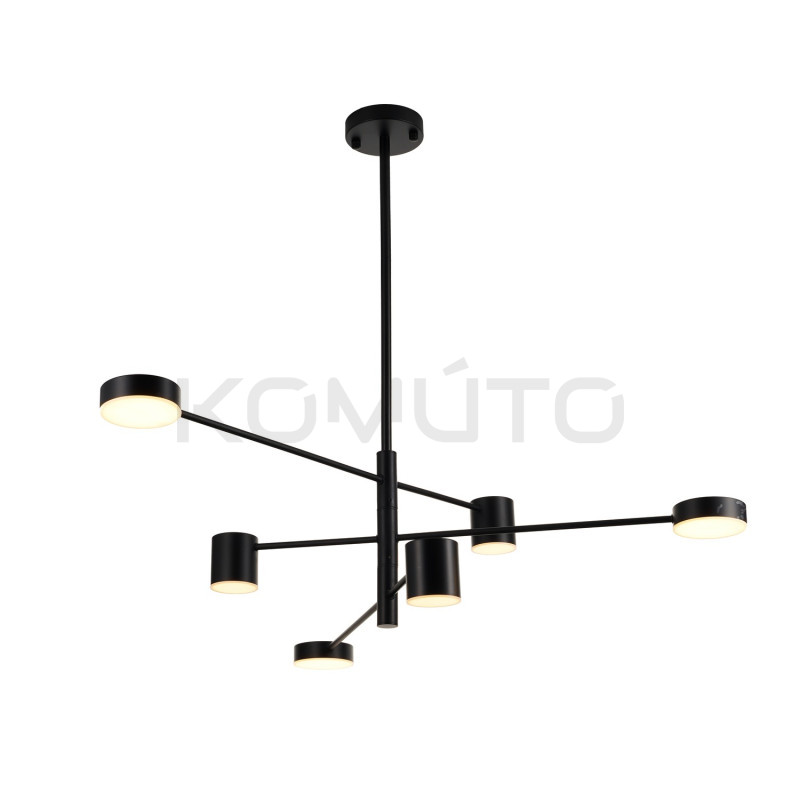 LAMPA WISZĄCA geometryczna  CLEX  6 czarna 100 LAMPA WISZĄCA geometryczna  CLEX  6 czarna 100