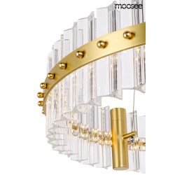 Lampa wisząca glamour SATURNUS 47 złota szklane kryształy Lampa wisząca glamour SATURNUS 47 złota szklane kryształy