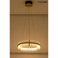 Lampa wisząca glamour SATURNUS 47 złota szklane kryształy Lampa wisząca glamour SATURNUS 47 złota szklane kryształy