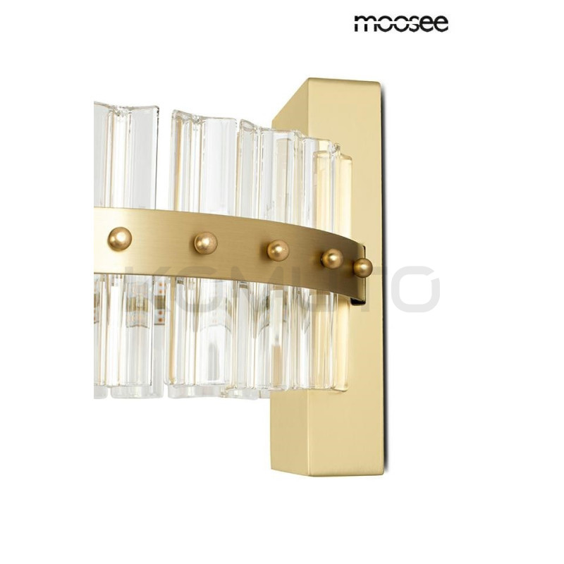 Kinkiet glamour SATURNUS złoty szklane kryształy Kinkiet glamour SATURNUS złoty szklane kryształy