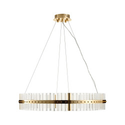 Lampa wisząca glamour Aura SATURNUS 85 złota szklane kryształy Lampa wisząca glamour Aura SATURNUS 85 złota szklane kryształy