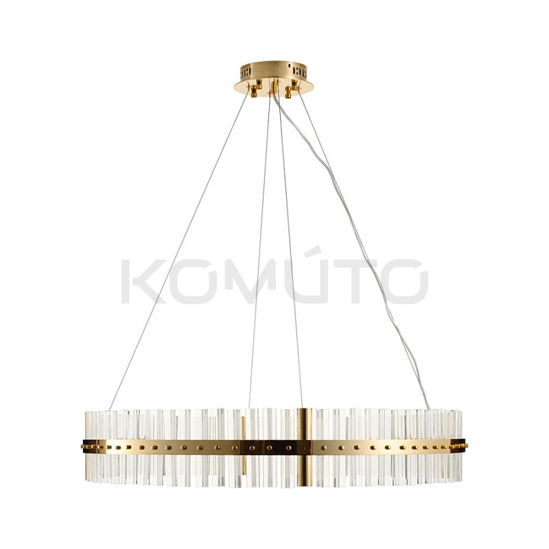 Lampa wisząca glamour Aura SATURNUS 85 złota szklane kryształy Lampa wisząca glamour Aura SATURNUS 85 złota szklane kryształy