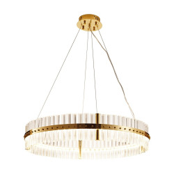 Lampa wisząca glamour Aura SATURNUS 85 złota szklane kryształy Lampa wisząca glamour Aura SATURNUS 85 złota szklane kryształy