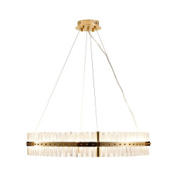 Lampa wisząca glamour Aura SATURNUS 85 złota szklane kryształy Lampa wisząca glamour Aura SATURNUS 85 złota szklane kryształy