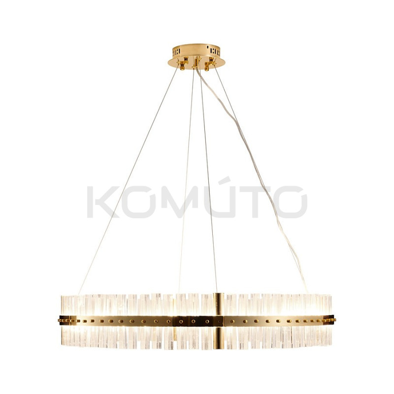Lampa wisząca glamour Aura SATURNUS 85 złota szklane kryształy Lampa wisząca glamour Aura SATURNUS 85 złota szklane kryształy