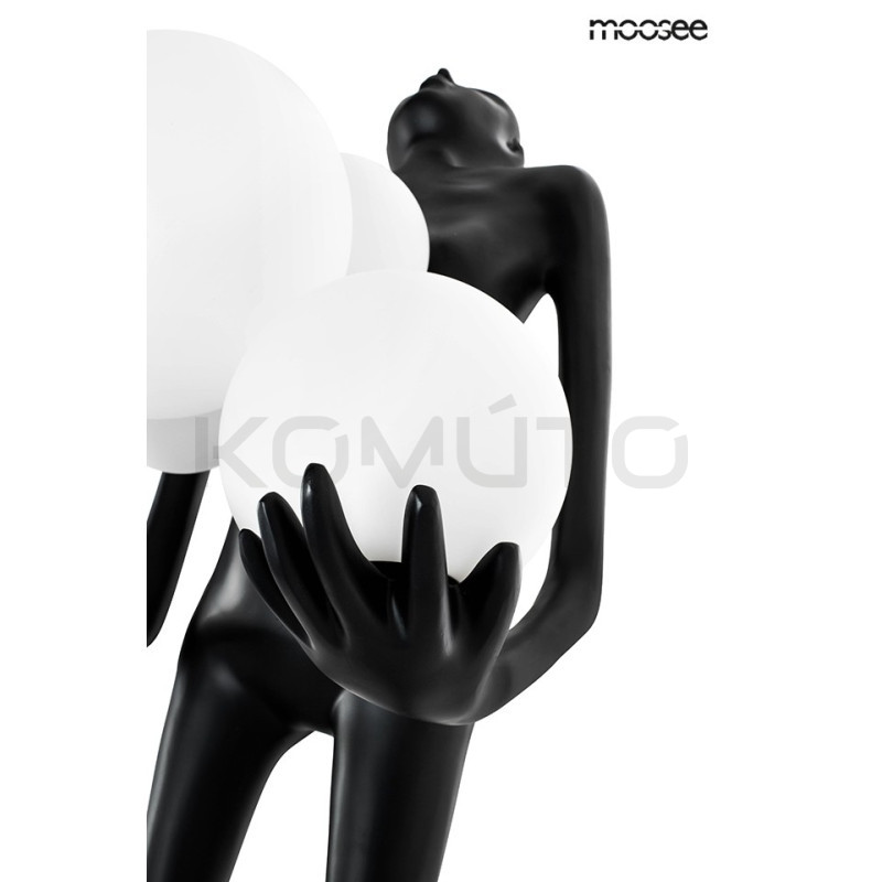 Lampa stojąca rzeźba Człowiek Human czarna | Lampa podłogowa Lampa stojąca rzeźba Człowiek Human czarna | Lampa podłogowa