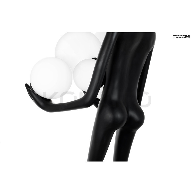 Lampa stojąca rzeźba Człowiek Human czarna | Lampa podłogowa Lampa stojąca rzeźba Człowiek Human czarna | Lampa podłogowa